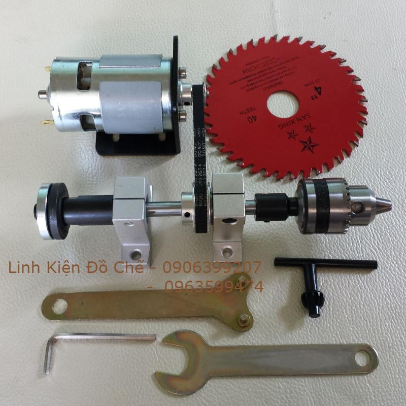 Combo chế cưa bàn từ motor 775