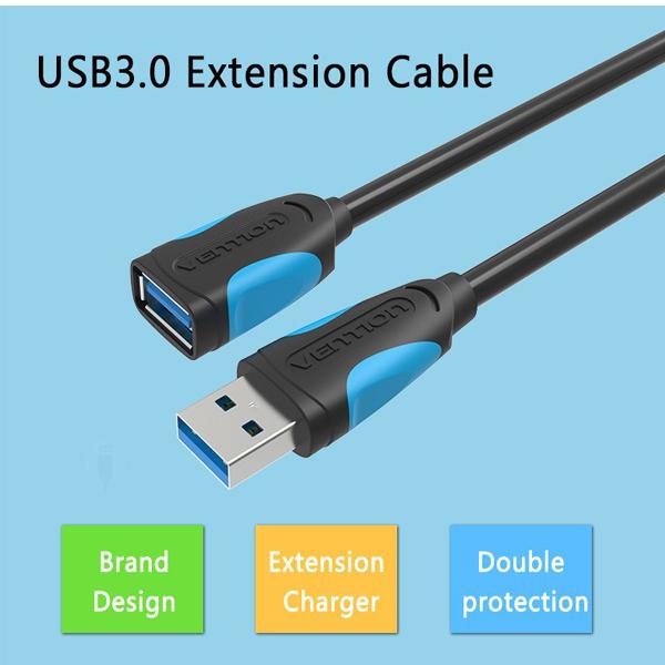 Cáp nối dài USB 3.0 Vention VAS-A52-B150 1.5m