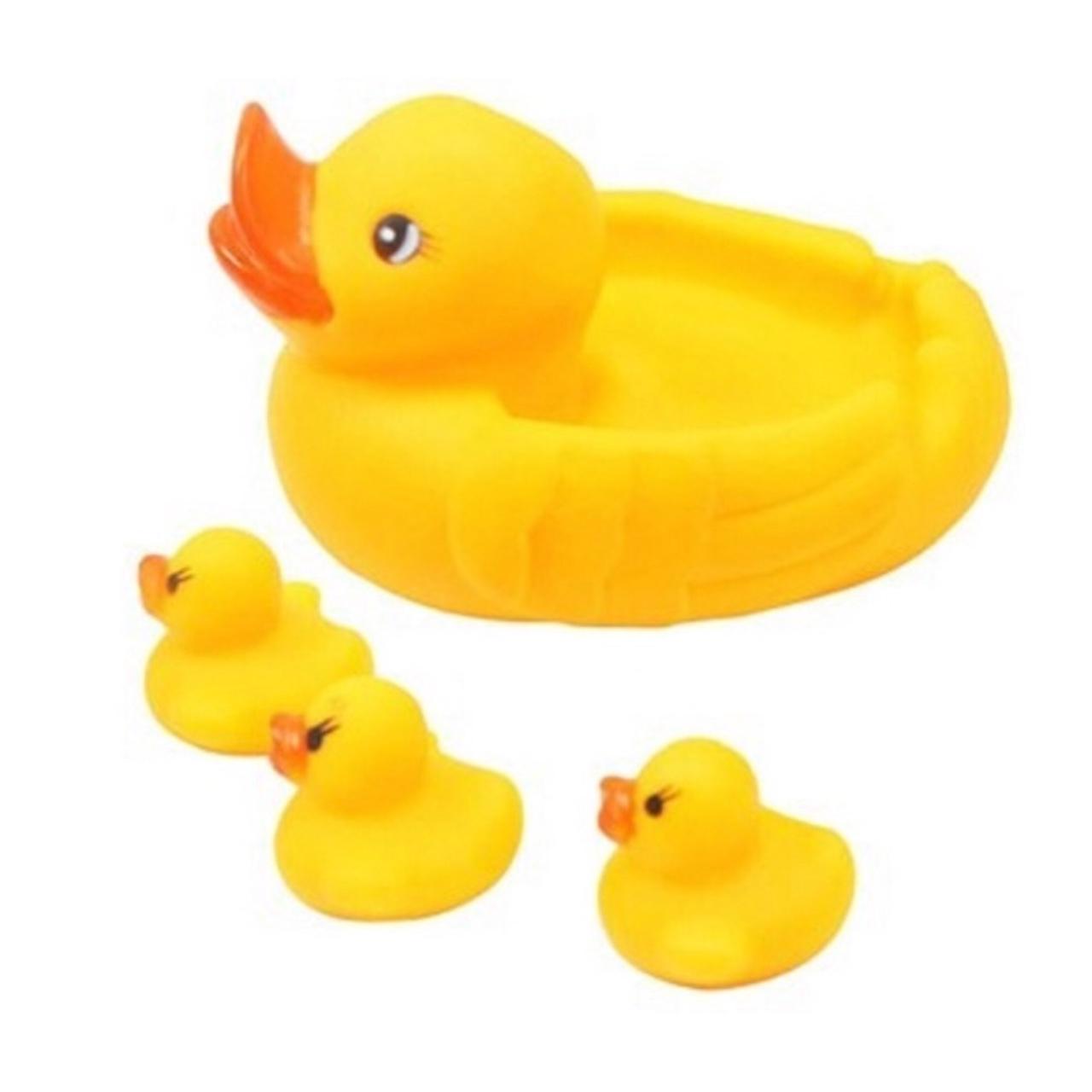 [HCM]ĐỒ CHƠI BỒN TẮM CHO BÉ VỊT MẸ VÀ 3 VỊT CON