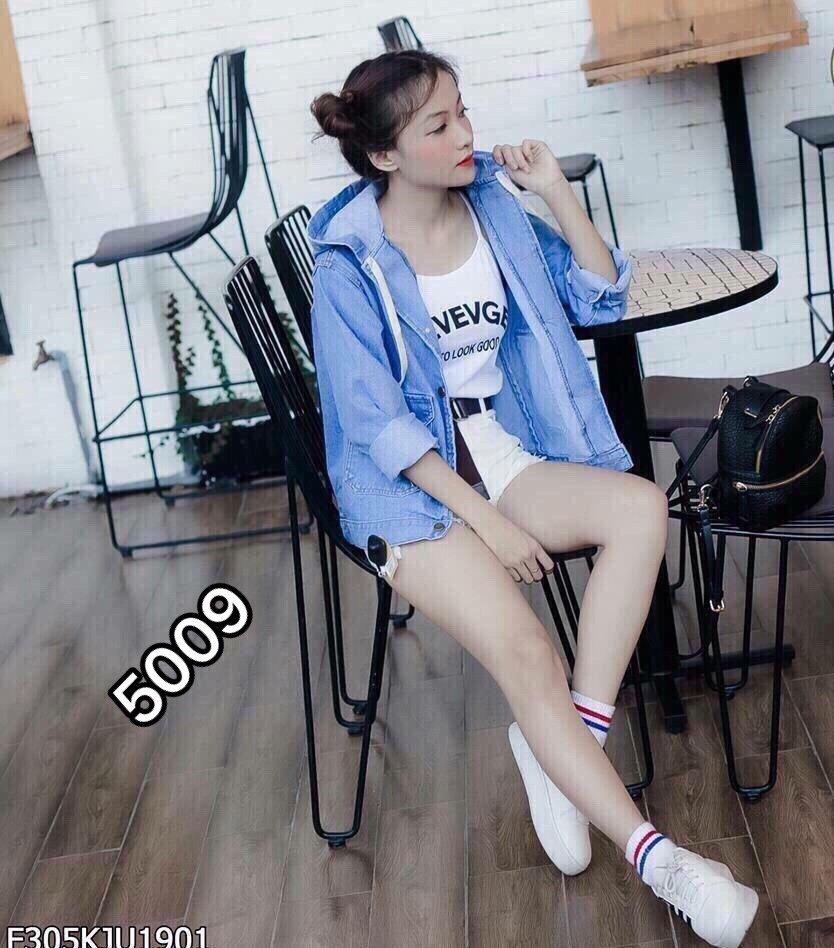 [HCM]Áo Khoác Jeans Nữ Có Nón Cao Cấp N5009-10