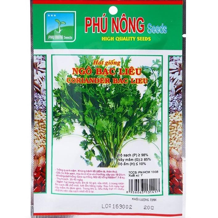 [HCM]Hạt giống ngò bạc liêu PN -PhuNongSeeds