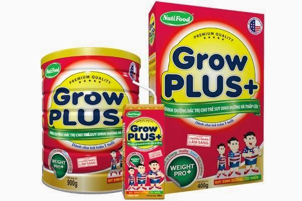 Sữa bột Nutifood Grow Plus 900g (Đỏ)