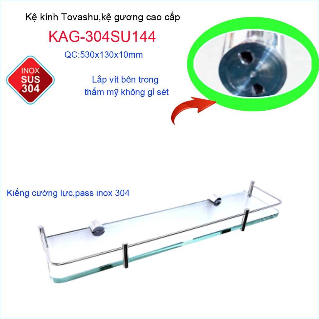 Kệ kính nhà tắm, kệ kiếng, kệ gương Tovashu KAG-304SU144