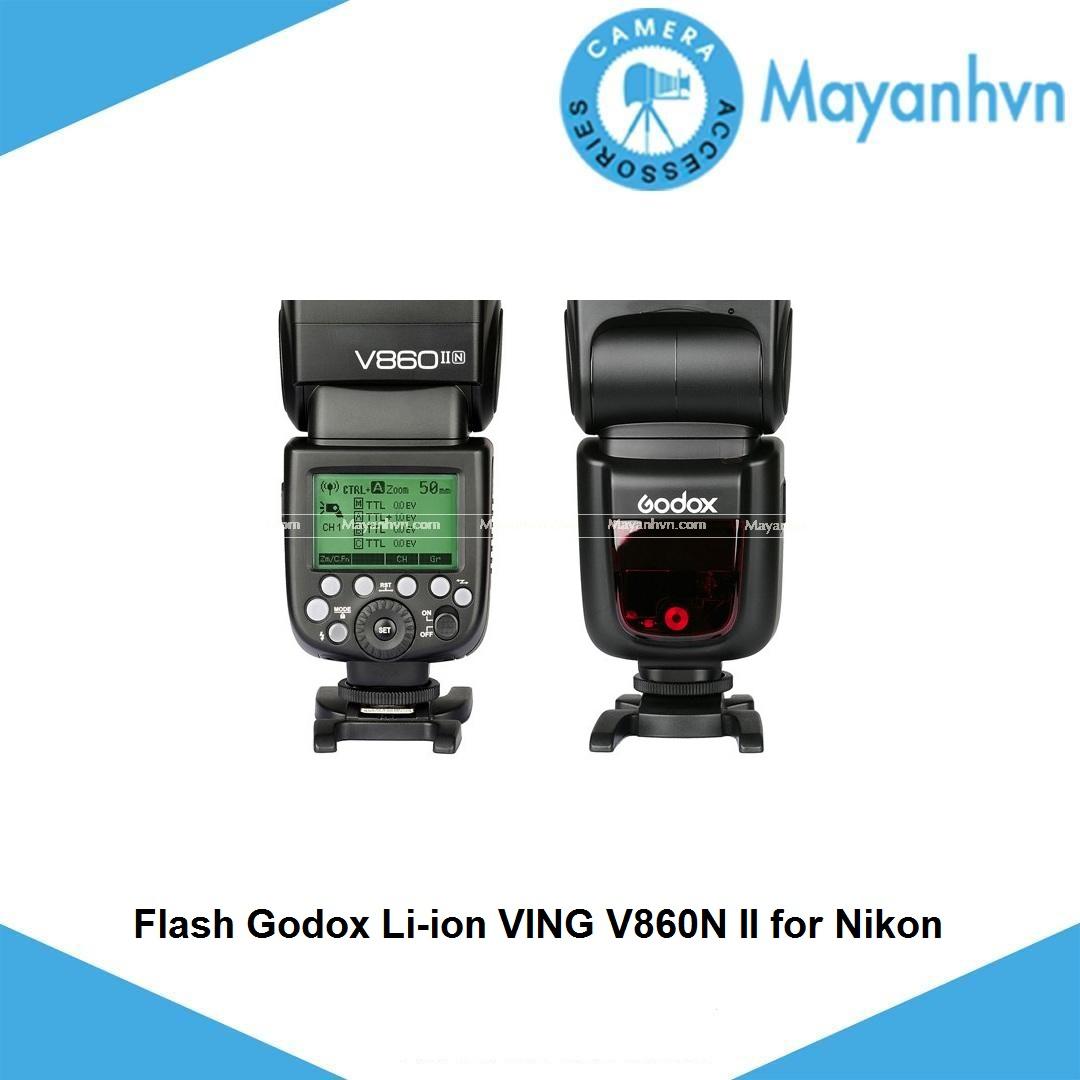 [Trả góp 0%]Đèn Flash Godox Li-ion VING V860II for Nikon (mới 100%- Bảo hành 12 tháng)