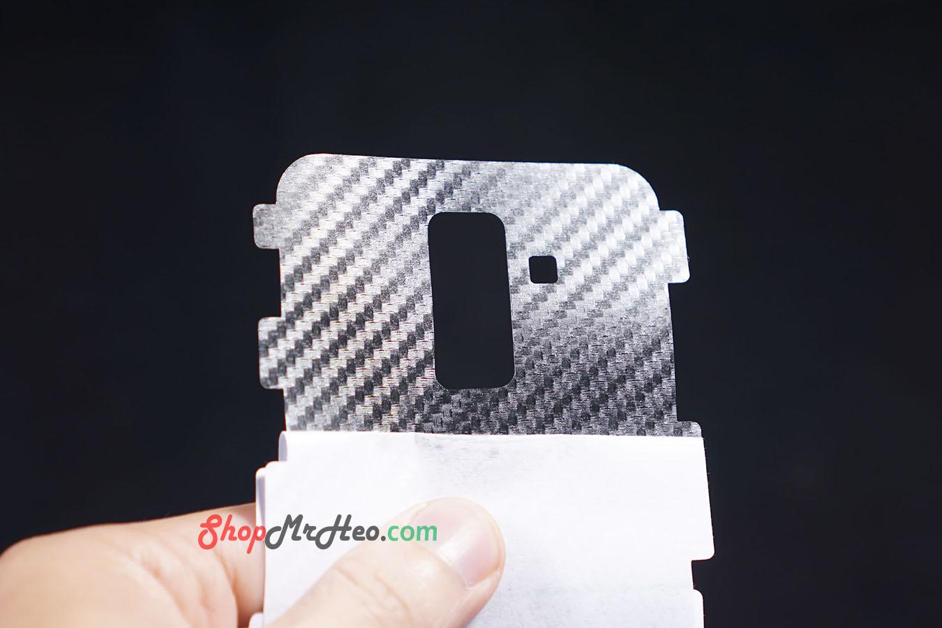 Bộ 3 Skin Dán Mặt Lưng Vân 3D Samsung A6 Plus 2018 - A6+
