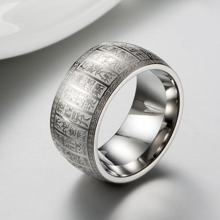 NHẪN NAM NHẪN TÔN GIÁO TITAN KHÔNG ĐEN GỈ