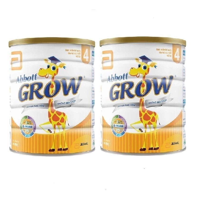 Bộ 2 sữa bột Abbott Grow 4 900g
