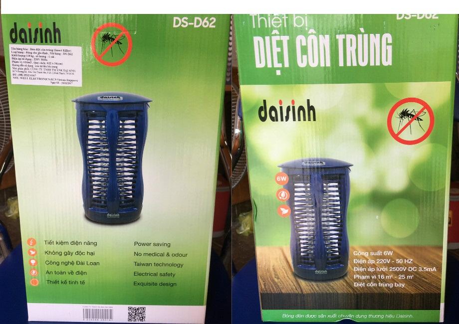 [HCM]Đèn Bắt muỗi Và Diệt Côn Trùng Đại Sinh DS-D62 (xanh)