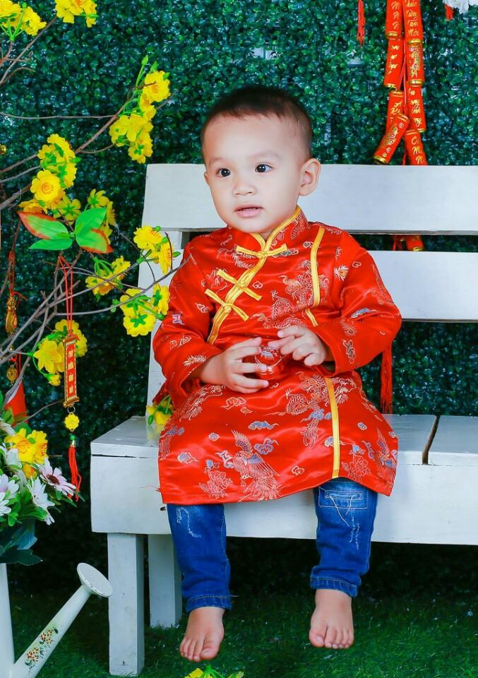 sét áo dài cách tân cho bé trai 10-35kg