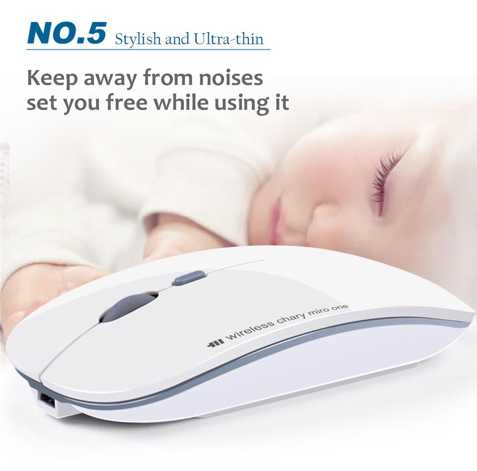 [Tặng lót chuột 30K] Chuột không dây pin sạc Azzor N5 siêu mỏng