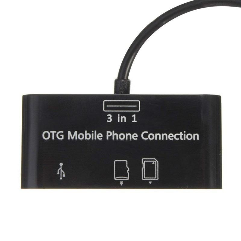 Đầu đọc thẻ Android + Hub OTG 3 trong 1