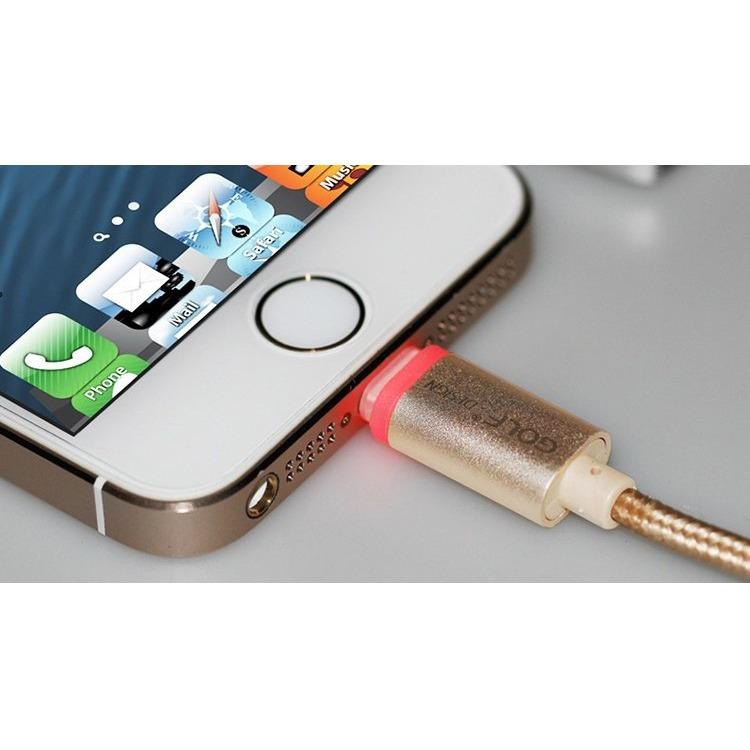 Dây cáp sạc Ip lightning bọc dù cao cấp