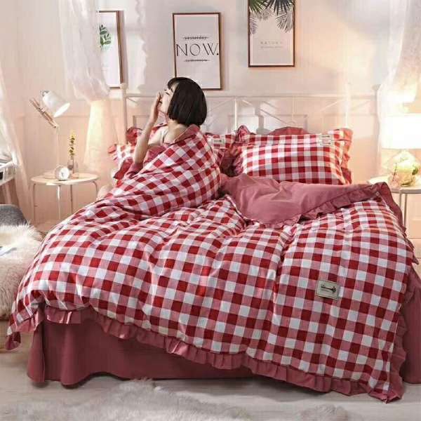 Bộ chăn ga gối cotton Royal cao cấp 1.6 x 2m (Mẫu 4) - Kmart