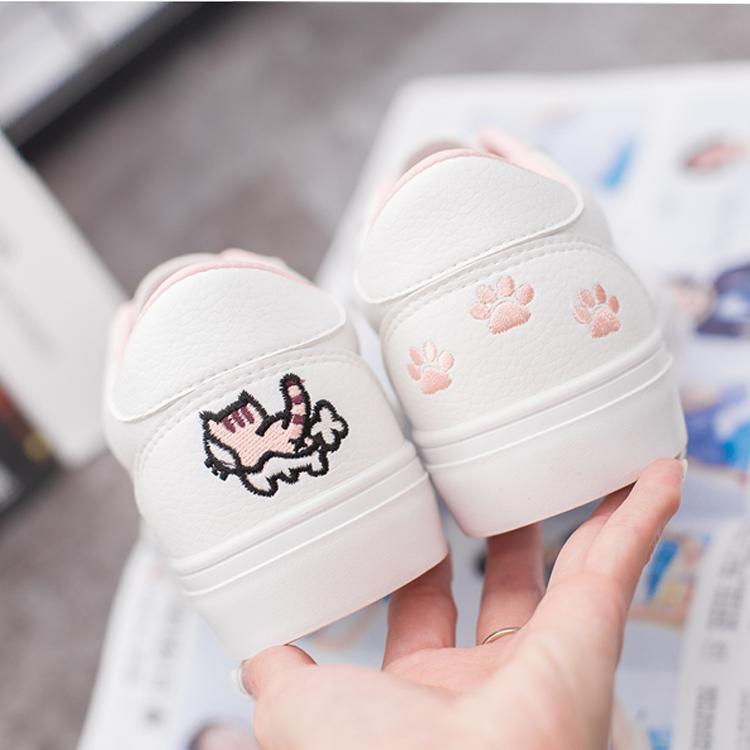 Giày sneaker nữ giày mèo phong cách mới 2018