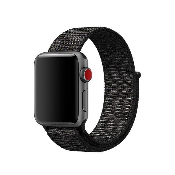 Dây đeo Apple Watch, dây Sport Loop Black Regular 42mm