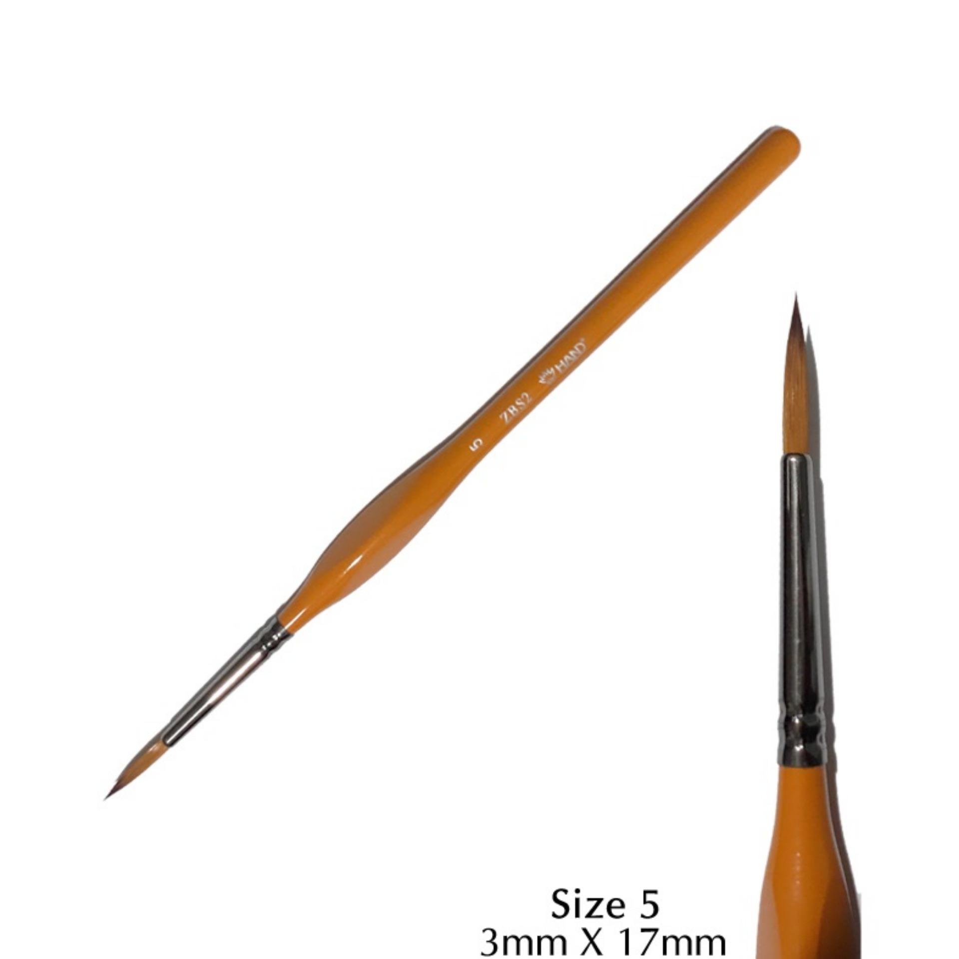 Số 5 - cọ vẽ màu nước đầu tròn hand zbs2