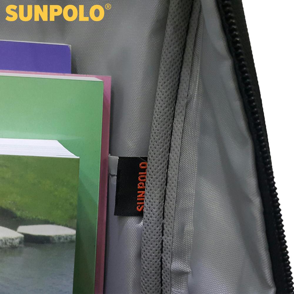 [Quà tặng không bán] Balo laptop SUNPOLO đi học đi làm BLS01 (Đen)