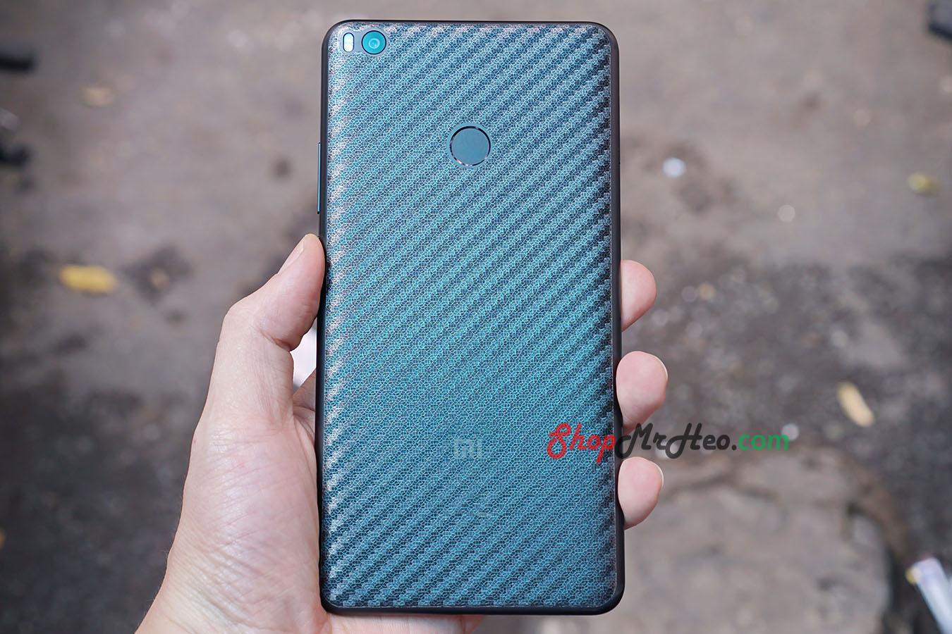 [HCM]Bộ 3 Skin Dán Mặt Lưng Vân 3D Xiaomi Mi Max 2