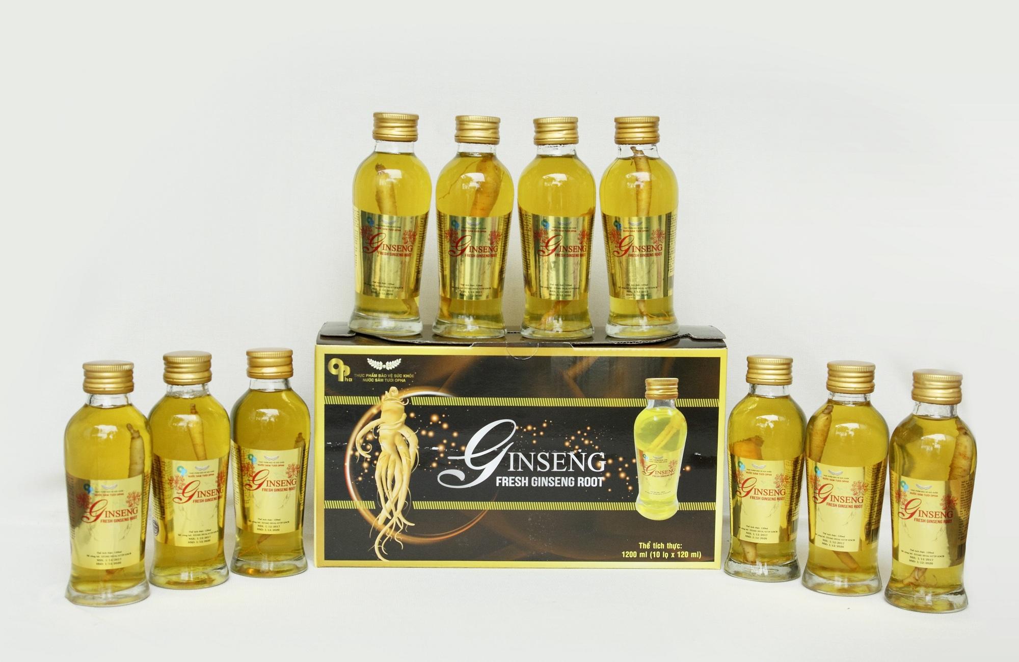 Nước sâm tươi có củ - hộp 10 chai