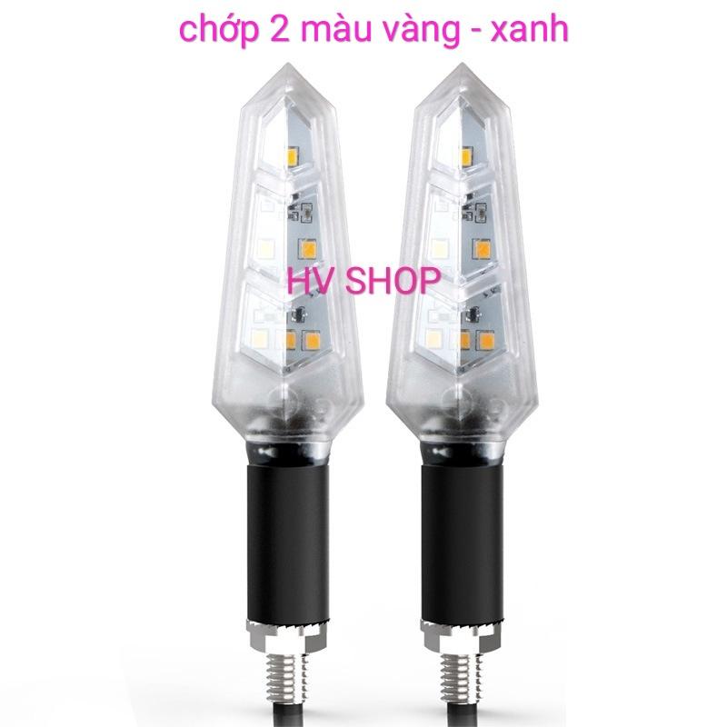 Bộ 2 Đèn Xi Nhan Độ Xe Máy MOTOWOIF ( sáng vàng )