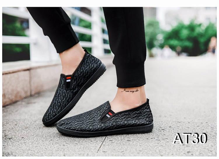 Giày Sneaker Nam Cá Tính Phong Cách Màu Đen