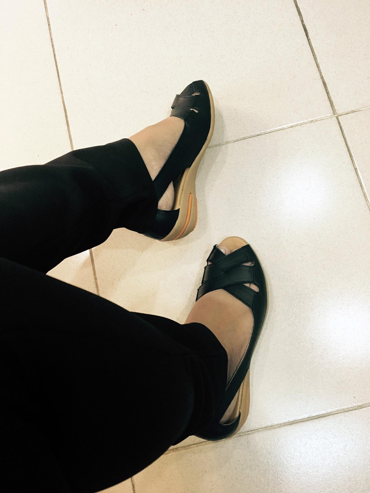 Sandal đế xuồng 3 phân (Đen)