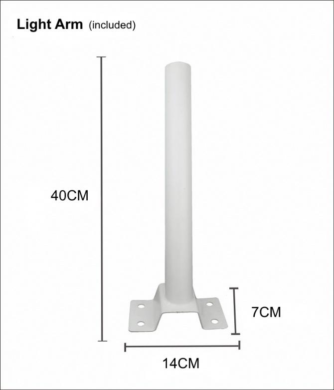 Đèn chiếu sáng cao áp năng lượng mặt trời 60W, chống nước, siêu sáng, tuổi thọ cao