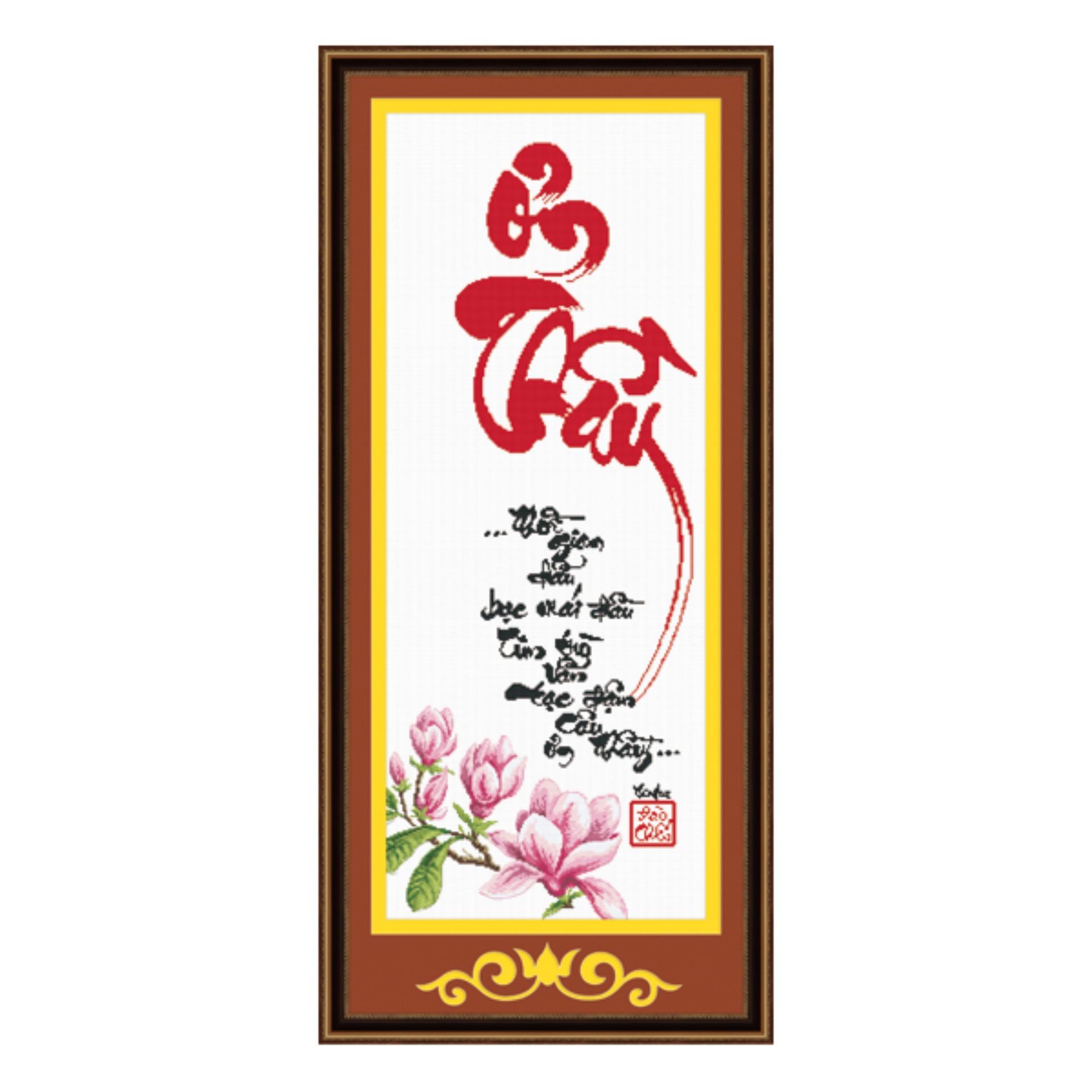 [HCM]TRANH THÊU ƠN THẦY 51217 (KT 100X40CM CHƯA THÊU)