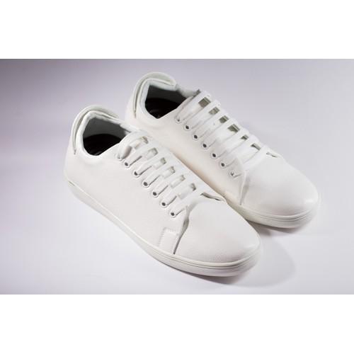 Giày Sneaker NAM độn đế - Giày trắng cao cấp
