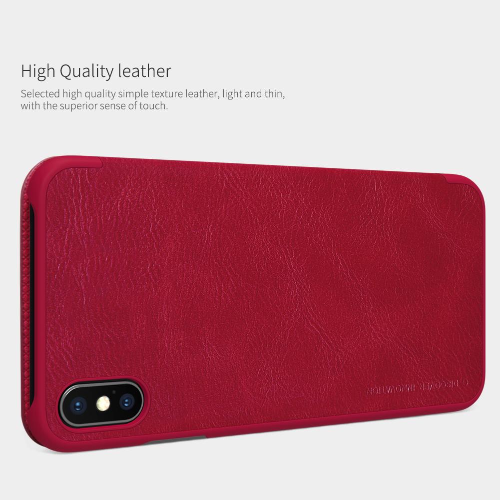 Bao Da Nillkin cho iPhone Xs Max QIN Leather (6.5 inch)