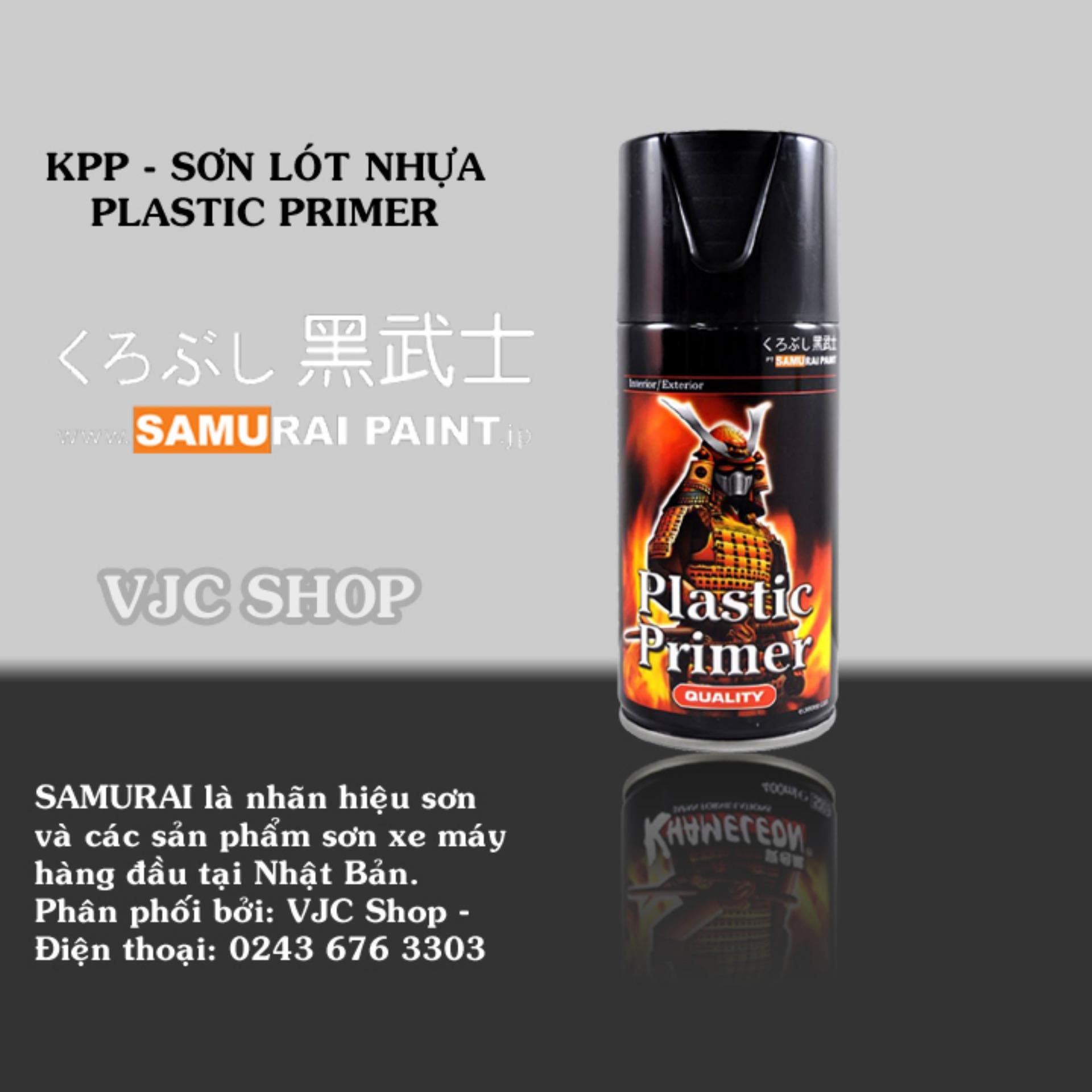 Chai sơn xịt sơn xe máy Samurai SƠN LÓT NHỰA kpp (Plastic primer)