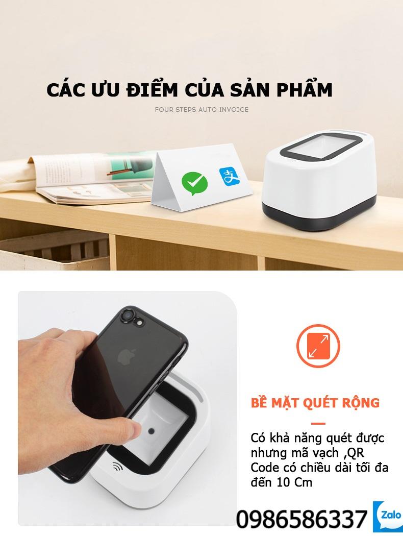 Máy quét mã vạch QR code ChiTeng T97  hỗ trợ thanh toán qua màn hình mobile