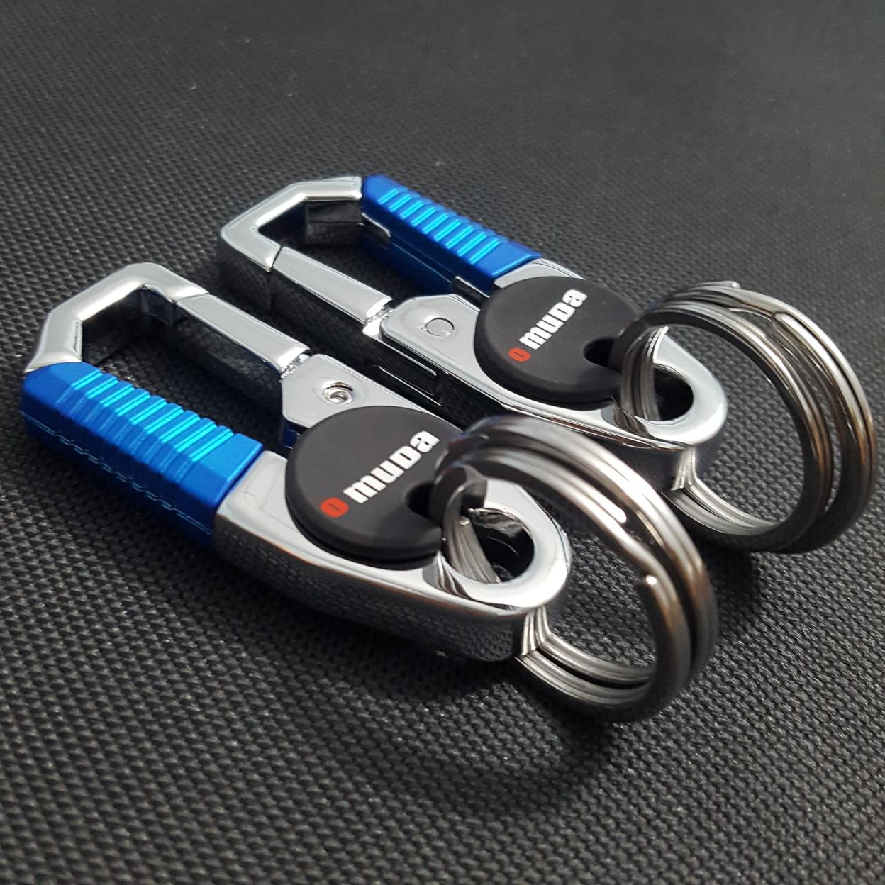 Móc khóa Bella925 móc chìa khóa cao cấp OM3747 có móc đeo lưng quần chất liệu thép không gỉ