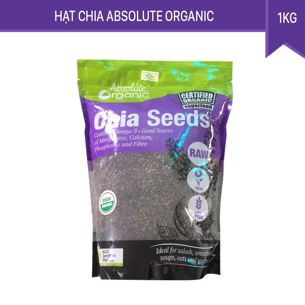 Hạt Chia Organic ÚC 1Kg (Nhập khẩu và đóng gói 100% Úc)
