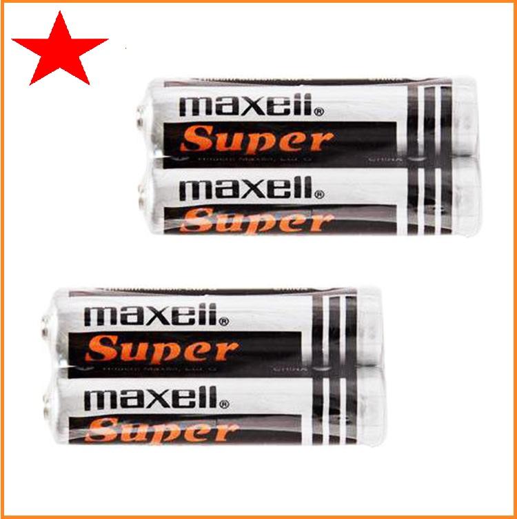 4 viên pin đũa AAA Maxell chất liệu Cacbon cao cấp
