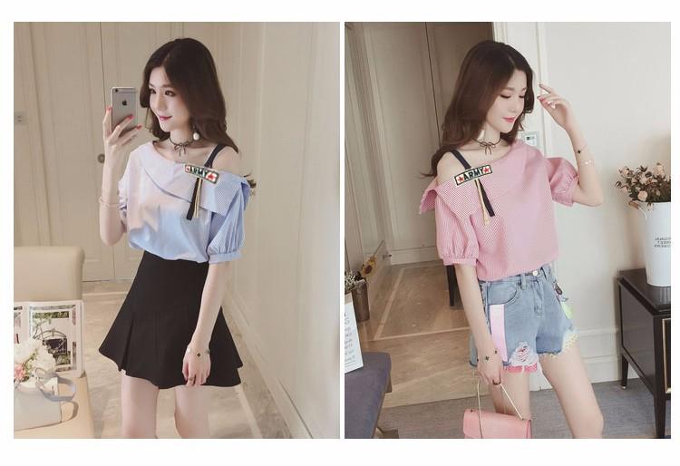 Áo kiểu lệch vai Army Phong Cách Hàn Quốc Cực Hot