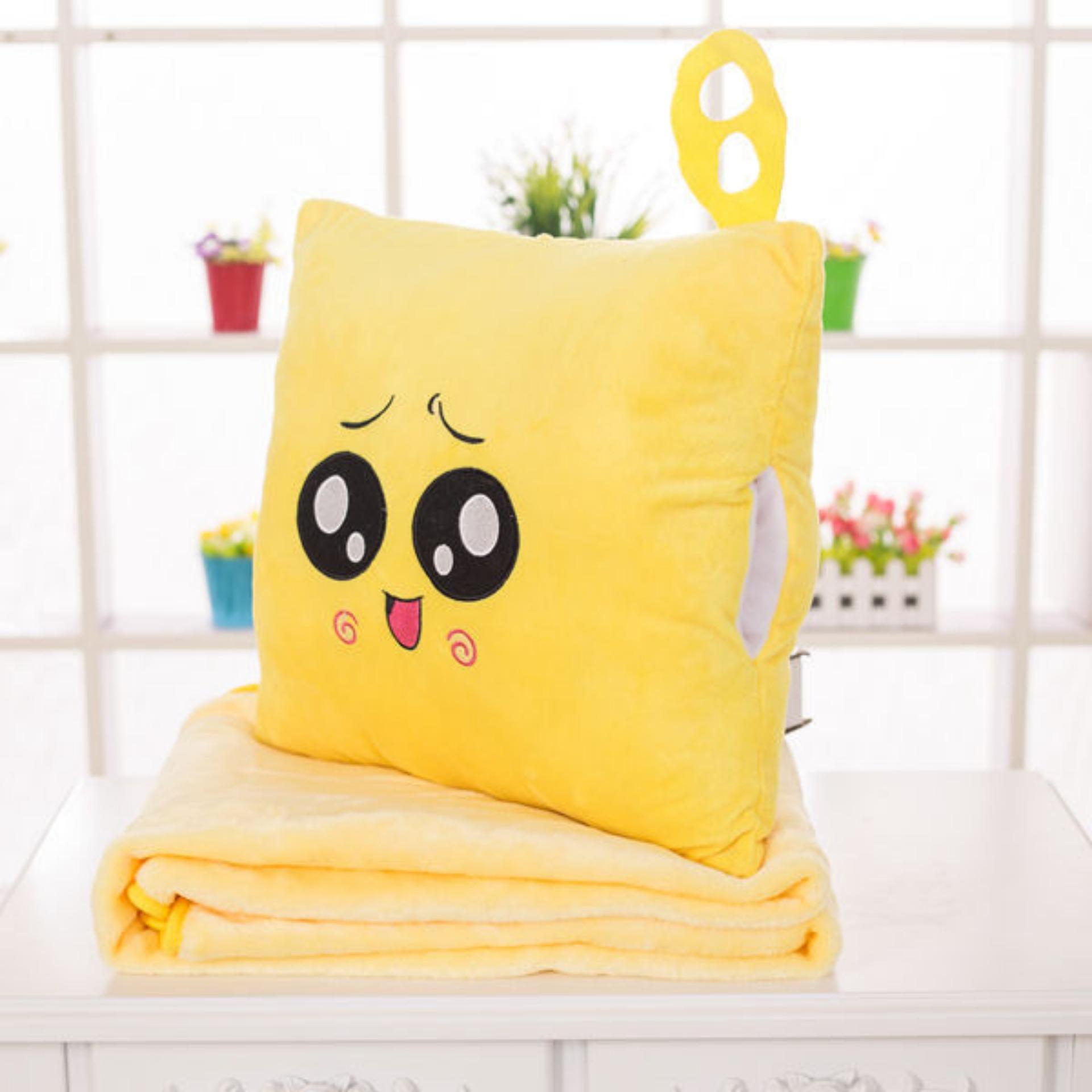 Chăn gối văn phòng 3in1 - Simsimi (Vàng)