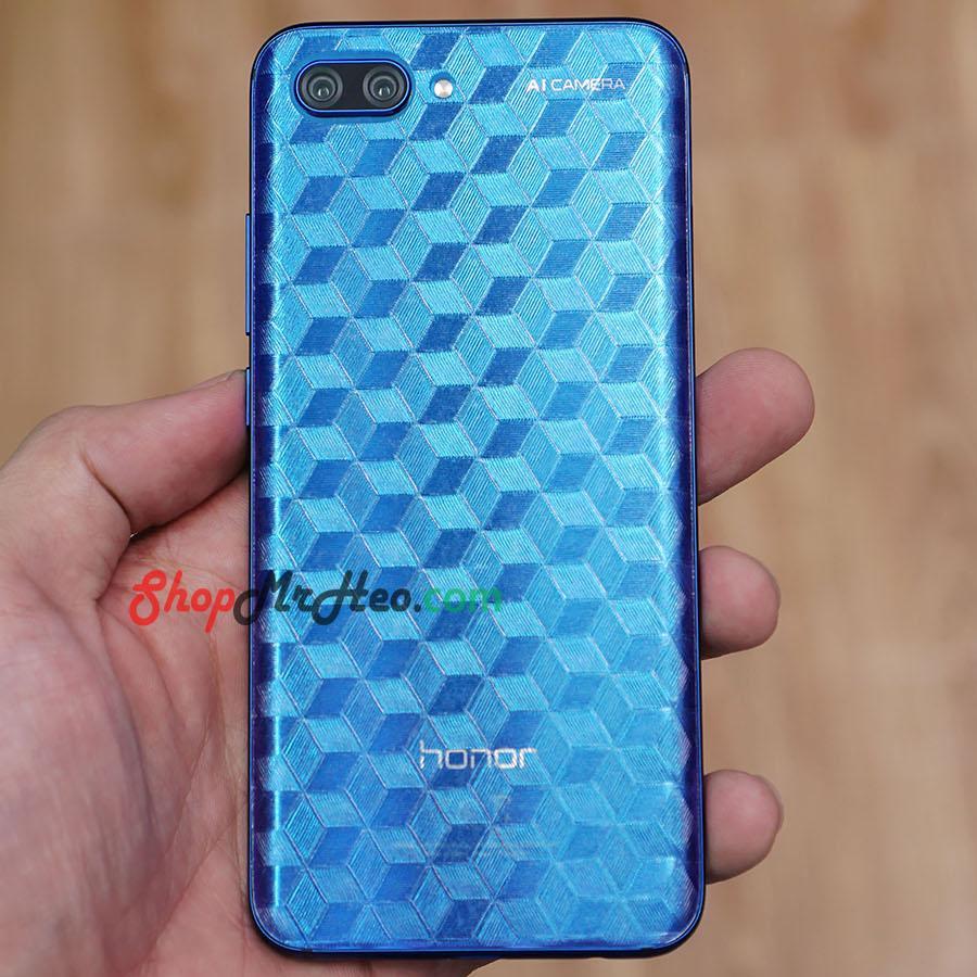 Bộ 3 skin dán mặt lưng vân 3d honor 10