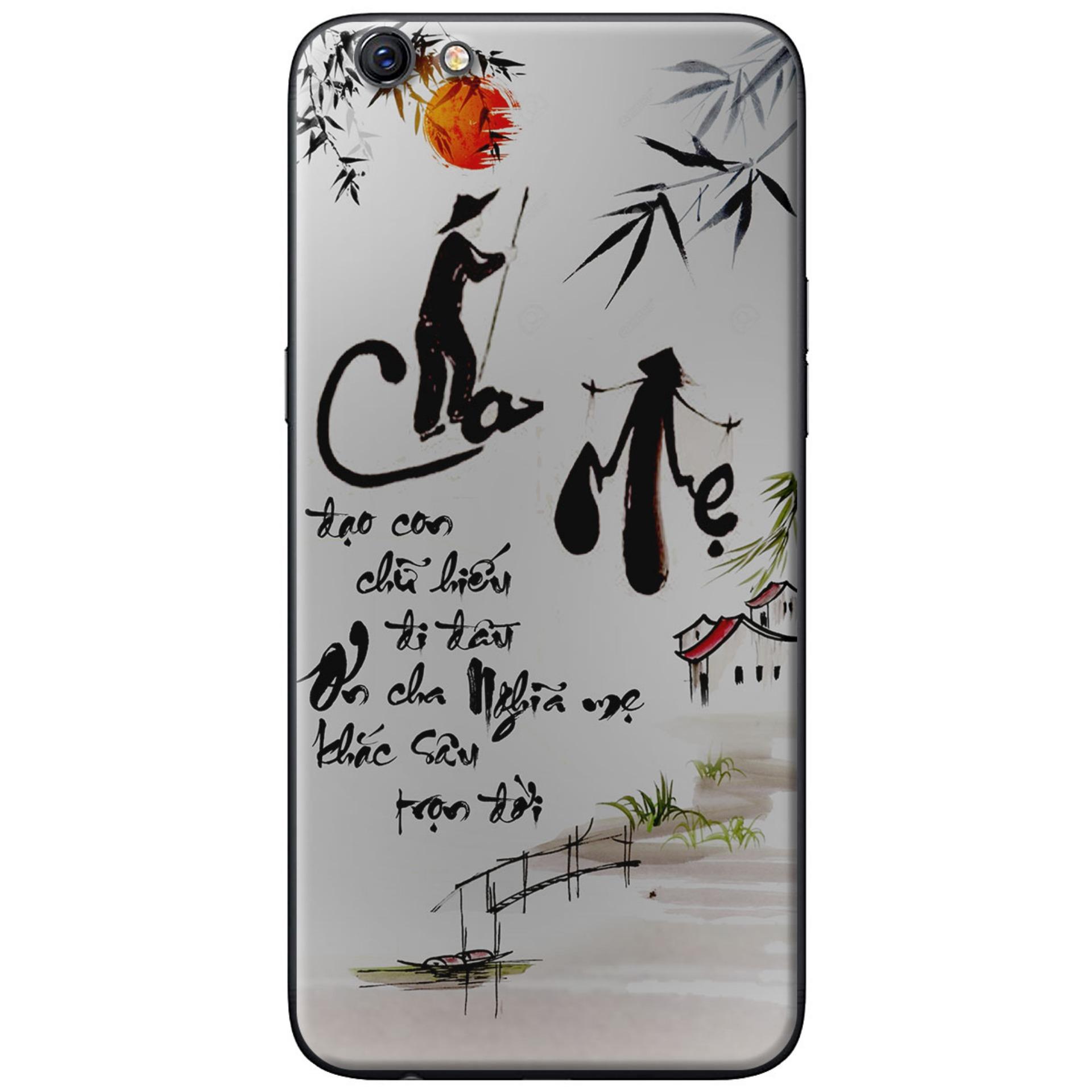 Silicone case for Oppo A71 - Thư pháp cha mẹ