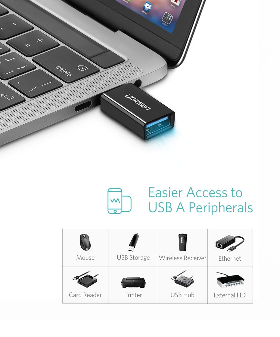 Cổng chuyển USB Type C to USB 3.0 của hãng Ugreen