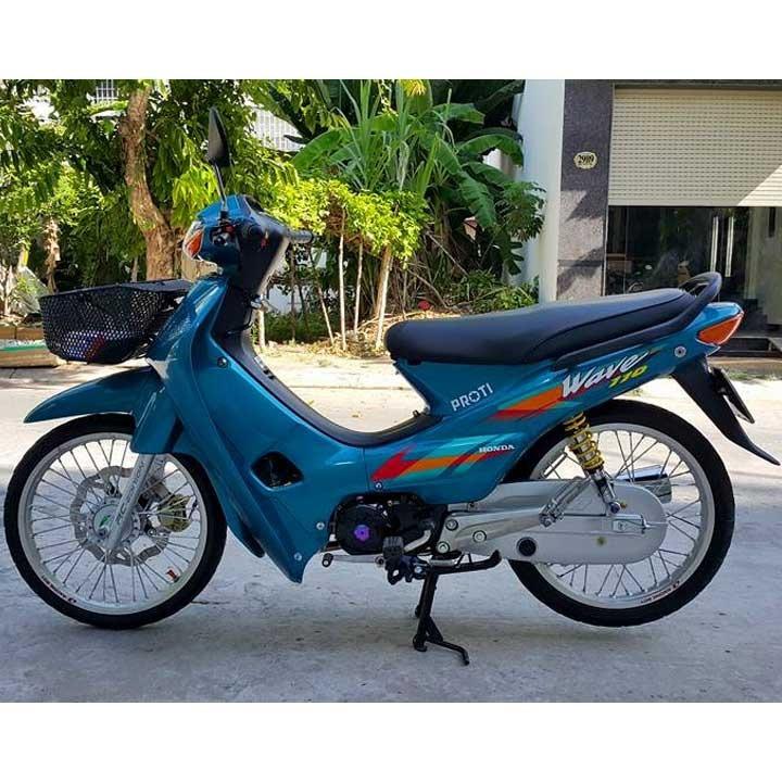 Dàn áo xe máy Wave 100, Anpha 2002 Nhựa Trắng cao cấpmàu ĐỎ ĐÔ