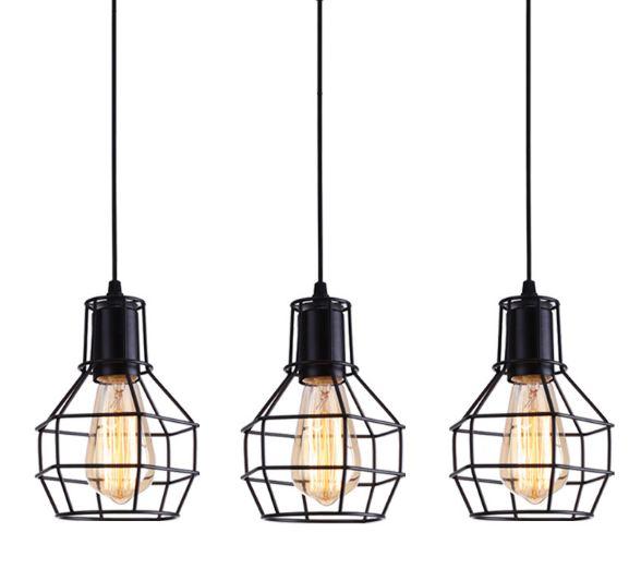 Đèn thả trần trang trí lồng sắt (bao gồm bóng LED chuyên dụng)