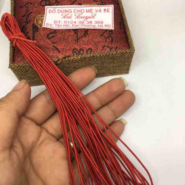 5M dây dù đỏ co giãn xâu vòng