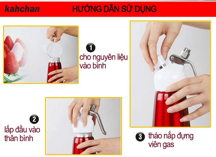 BÌnh xịt kem tươi Kahchan