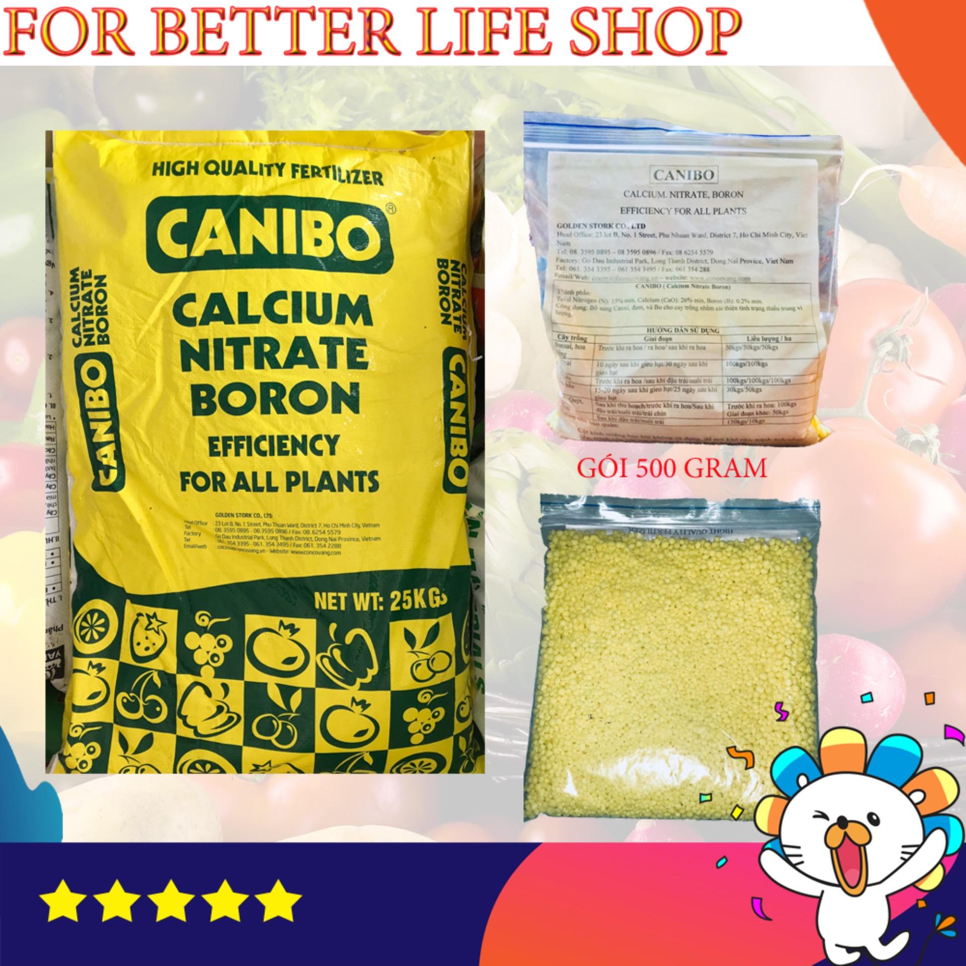 Phân bón góc CANIBO (CALCIUM, NITRAT, BORON) Gói 500gram