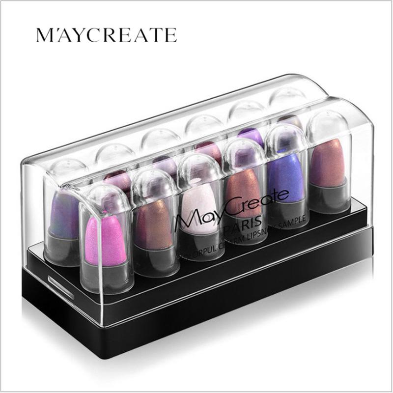 Bộ sáp bóng mắt highlight 12 thỏi Maycreate BM45