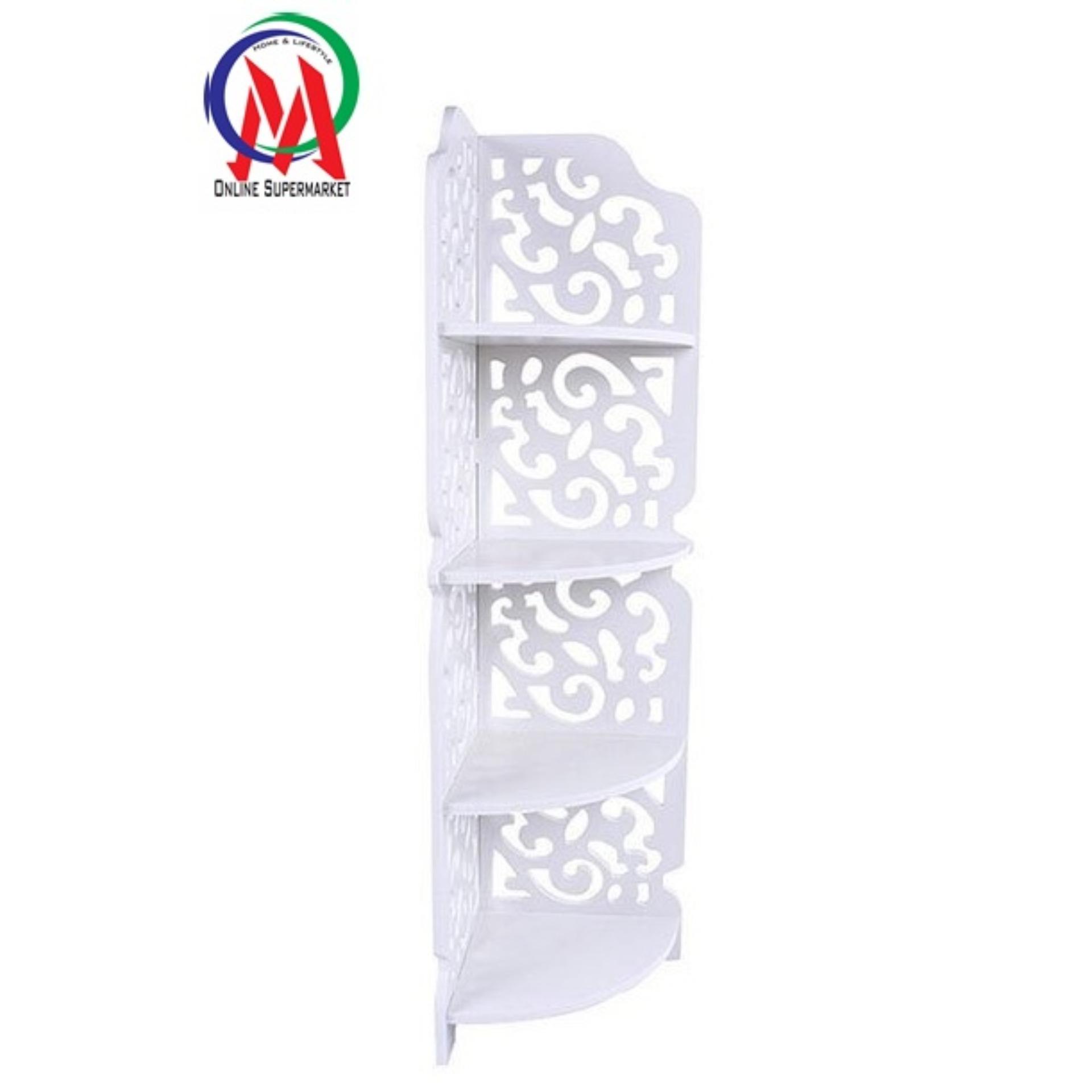 [HCM]Kệ Góc 4 Tầng Hoa Văn Gỗ