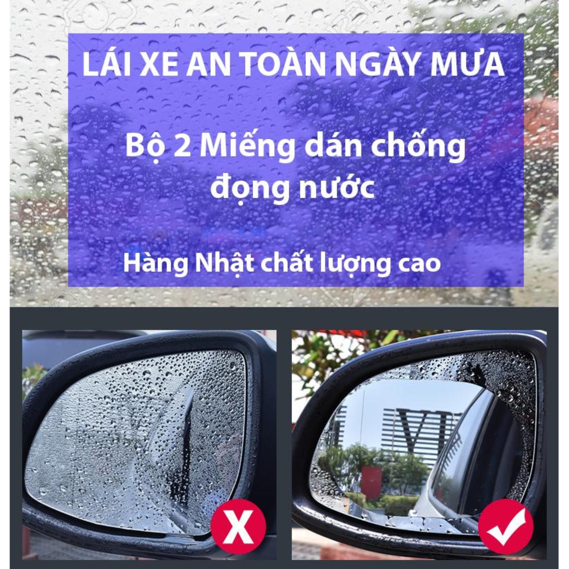 [HCM][Xem VIDEO] 2 Miếng dán chống đọng nước và Chống lóa gương ô tô (loại to 90*140mm) Hàng chuẩn từ Nhật