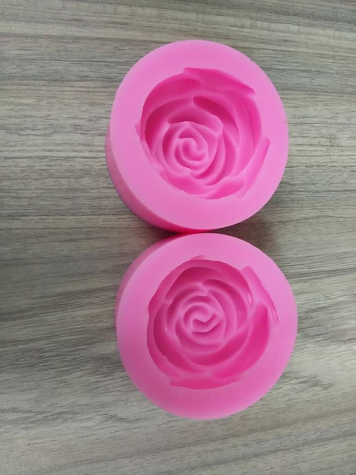 KHUÔN SILICON 4D HÌNH HOA HỒNG 7CM