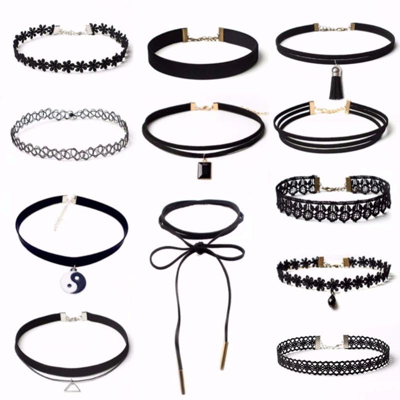 Bộ 12 Vòng Cổ Choker Cá Tính và thời Trang